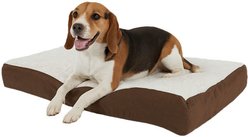 Pet Adobe Memory Orthopedic Foam Bolster Dog Bed with Removable Cover, Medium, Brown