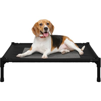 Pet Adobe Pet Adobe Portable Indoor & Outdoor Elevated Dog & Cat Bed, Black, Medium