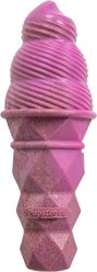 Pupstages Dogwood Ice Cream Cone Vanilla Flavor Dog Chew Toy, Pink, Medium
