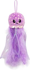 Catstages Glow N' Pounce Octopus Kicker Plush Cat Toy with Catnip, Glows in the Dark & Loop for Wand Attachment, Purple