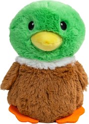 Pupstages Pudgy Pals Mallard Plush Toss & Cuddle Dog Toy, Green, Large