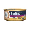 Instinct Pate Real Chicken Entree Grain-Free Kitten Wet Cat Food, 5.5-oz can, case of 12