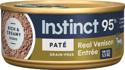 Instinct Pate Real Venison Entree Grain-Free Wet Cat Food, 5.5-oz can, case of 12