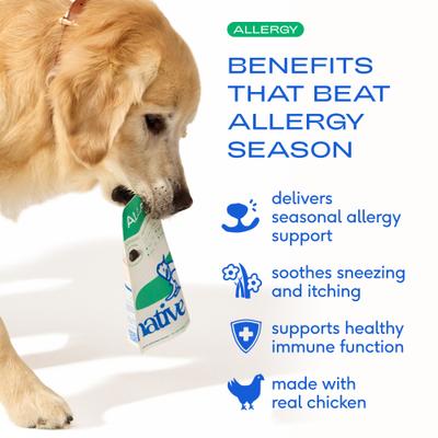 Show full view: Native Pet Allergy & Immune Chews Allergy Relief Supplement for Dogs, 30 count slide 3 of 8