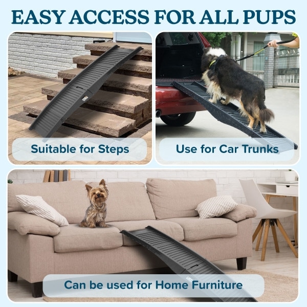 Out of Stock - PET ADOBE Nonslip with Raised Sides Dog Ramp, Black ...