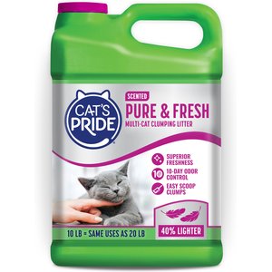 Cat's Pride Pure & Fresh Lightweight Fresh Scent Multi-Cat Clumping Litter, 10-lb jug