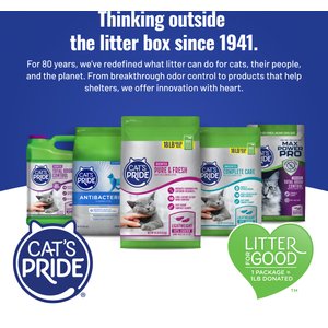 Cat's Pride Max Power Total Odor Control Unscented Clumping Cat Litter, 15-lb jug