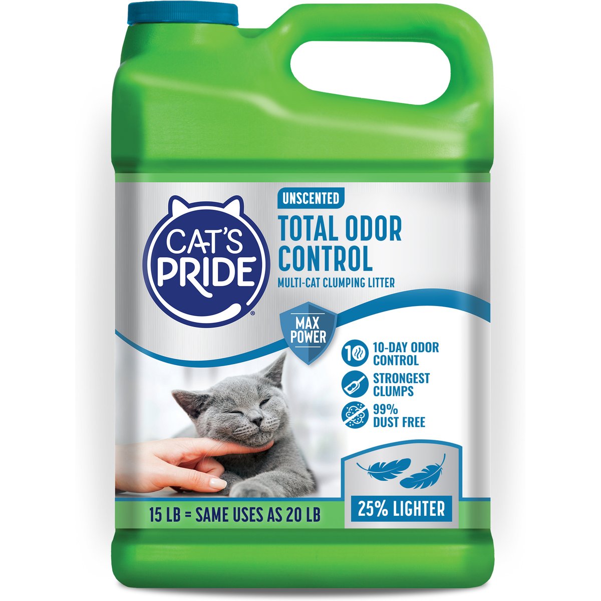 Cat's Pride Premium Fresh & Light Multi-Cat Cat Litter, 15-lb jug