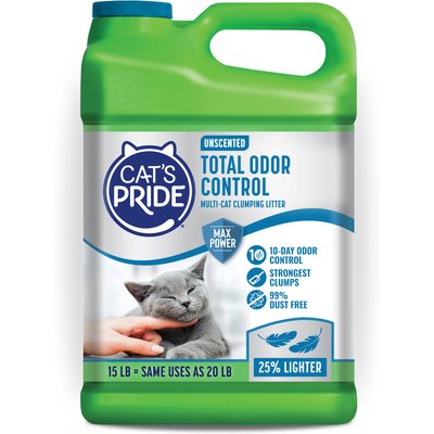 Cat's Pride Cat's Pride Premium Fresh & Light Multi-Cat Cat Litter, 15-lb jug