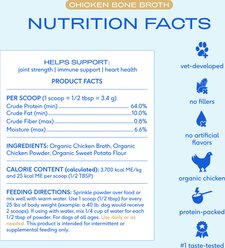 Native Pet Chicken Bone Broth Powder, Organic Human Grade Food Topper for Dogs & Cats, 5.75-oz slide 2 of 7