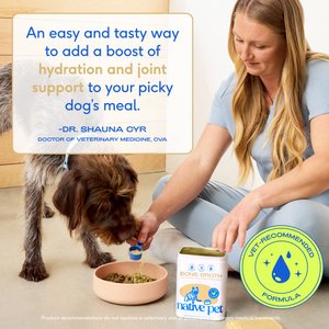 Native Pet Organic Chicken Bone Broth Powder Grain-Free Dog Food Topper, 11.5-oz