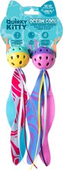 Quirky Kitty Ocean Cool Seaweed Tumblers Interactive Catnip Ball Cat Toy, Multicolor, Medium