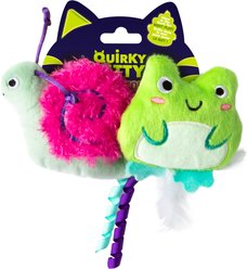 Quirky Kitty Ocean Cool Sharks Catnip Plush Cat Toy, Multicolor, Medium, 2 count