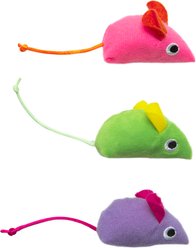 Quirky Kitty Glowing Forest Mice Glowing & Light-Up Plush Cat Toy, Multicolor, Medium, 3 count slide 2 of 4