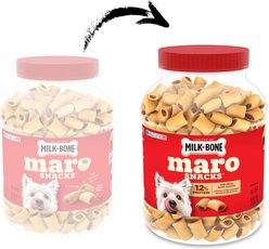 Milk-Bone MaroSnacks Real Bone Marrow Dog Treats, 40-oz tub slide 2 of 8
