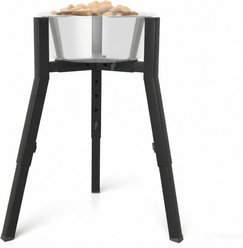 ADENGL 3 Height Adjustable Fits Bowl 8.3 to 12.6-in Non-Skid Metal Dog Feeder, Black, Giant