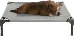 Pet Adobe Elevated Dog Bed, Gray, Medium