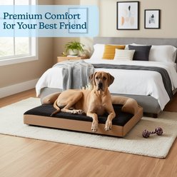 Pet Adobe Orthopedic Foam Covered Dog Bed, Brown, Jumbo slide 2 of 8