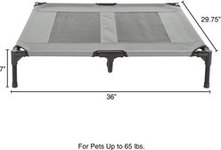 Pet Adobe Elevated Dog Bed, Gray, Large slide 2 of 6