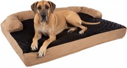 Pet Adobe Orthopedic Foam Covered Dog Bed, Brown, Jumbo
