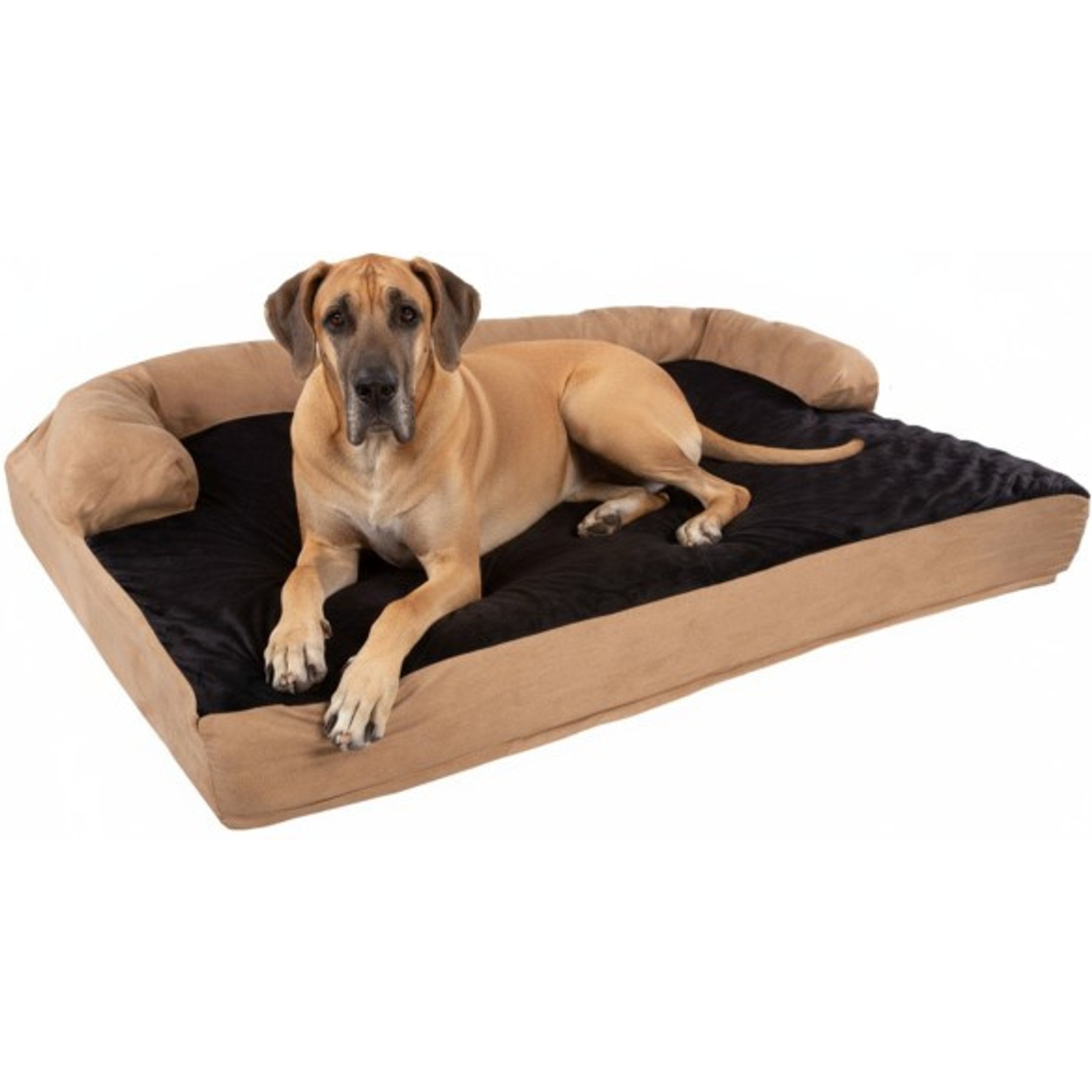Pet Adobe Orthopedic Foam Covered Dog Bed, Brown, Jumbo