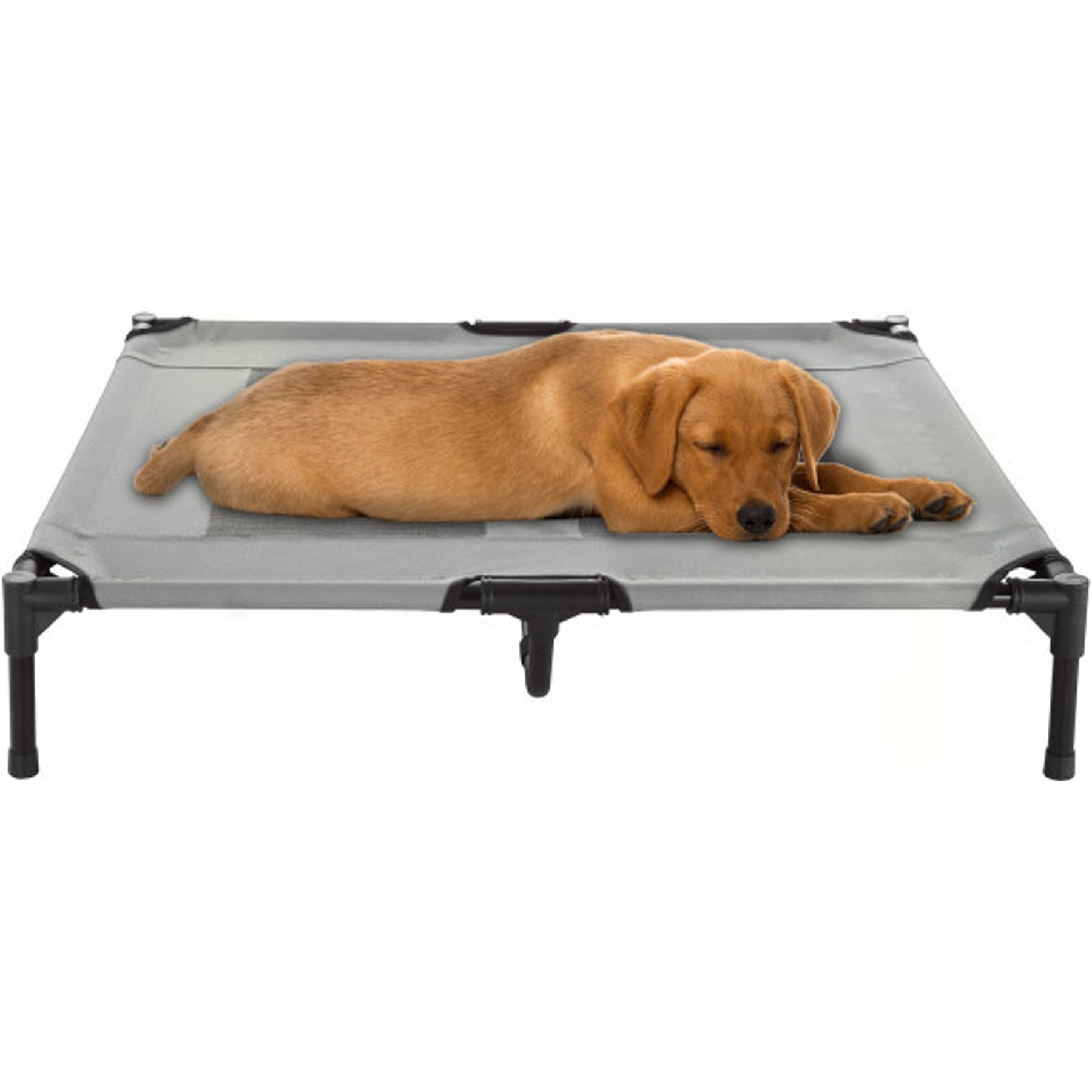 Pet Adobe Elevated Dog Bed, Gray, Large