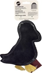 Spot Dura-Fuse Leather Puffin Plush Dog Toy, Black/White/Yellow/Orange, 8.5-in slide 2 of 2