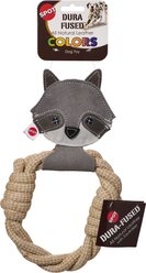 Spot D-Fuse Color Leather Forest Rings Plush Dog Toy, Rust/Tan/Grey, 11-in