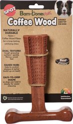 Spot Bambone+ Coffee Wood Beef Dog Toy, Brown, 7-in