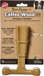 Spot Bambone+ Coffee Wood Chicken Dog Toy, Tan, 6-in