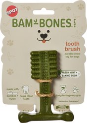 Spot Bambone+ Toothbrush Mint Dog Toy, Green, 4-in, 1 count
