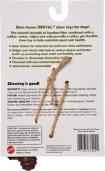 Spot Bambone Dental X-Bone Bison Dog Toy, Tan/Brown, 6-in slide 2 of 2