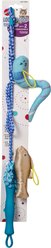 Spot Loopity Loop Wand Fish/Worm Plush Cat Toy, Tan/Blue