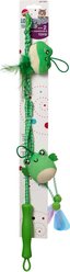 Spot Loopity Loop Wand Frog/Tadpole Plush Cat Toy, Green