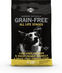 Diamond Naturals Grain-Free Chicken & Sweet Potato Formula Dry Dog Food, 5-lb bag