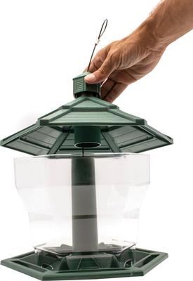 Show full view: Pennington Earth Smart Recycled EcoGazebo Bird Feeder, Green slide 4 of 11