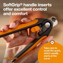 Fiskars Large Pet Nail Clippers, Orange/Black, 5.75-in slide 2 of 9