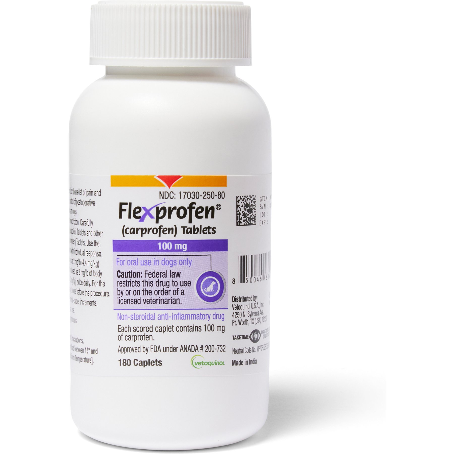Flexprofen (carprofen) Tablets for Dogs, 100mg, 60 Tablets