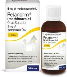 Felanorm (Methimazole) Oral Solution for Cats, 5 mg/mL, 100 mL slide 1 of 6
