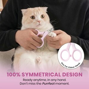 Necoichi Purrcision Stainless Steel Indoor Cat Nail Clipper, Lilac
