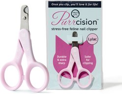 Necoichi Purrcision Stainless Steel Indoor Cat Nail Clipper, Lilac