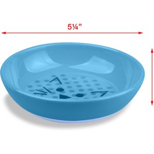 Van Ness Ecoware Non-Skid Cat Dish, Blue, 8-oz