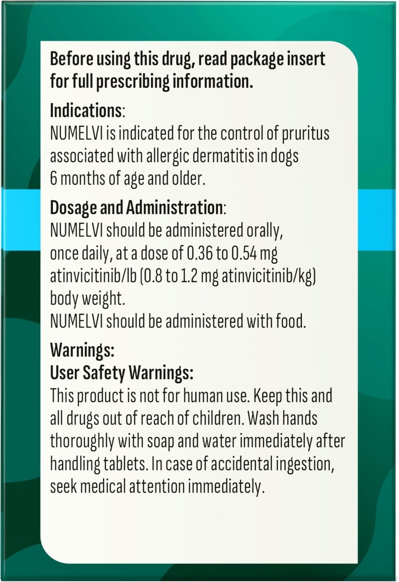 NUMELVI (atinvicitinib) Tablets for Dogs, 21.6-mg - Easy Refills | Chewy Rx