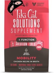 Tiki Cat Solutions Supplements Mobility Wet Cat Food Topper, 5.6-oz pouch