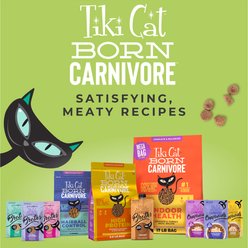 Tiki Cat Born Carnivore Indoor Health Trout & Menhaden Fish Meal Dry Cat Food, 17-lb bag slide 2 of 9