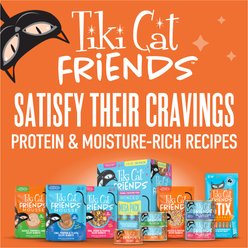 Tiki Cat Friends Chicken, Pumpkin & Tuna Grain-Free Wet Cat Food, 2.5-oz pouch, case of 12 slide 2 of 9