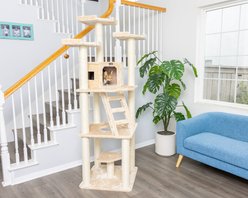Armarkat 80-in Multi-Function Real Wood Cat Tree & Condo, Beige
