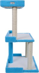 Armarkat 41-in Real Wood Tower Cat Tree & Condo, Sky Blue slide 2 of 9