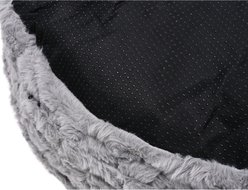 Armarkat Luxury Round Plush Dog & Cat Bed, Gray slide 2 of 9