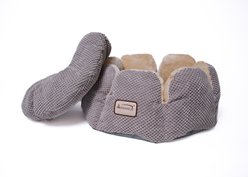 Armarkat Cozy Cuddler Round Plush Tall Side Cat Bed, Gray slide 2 of 9